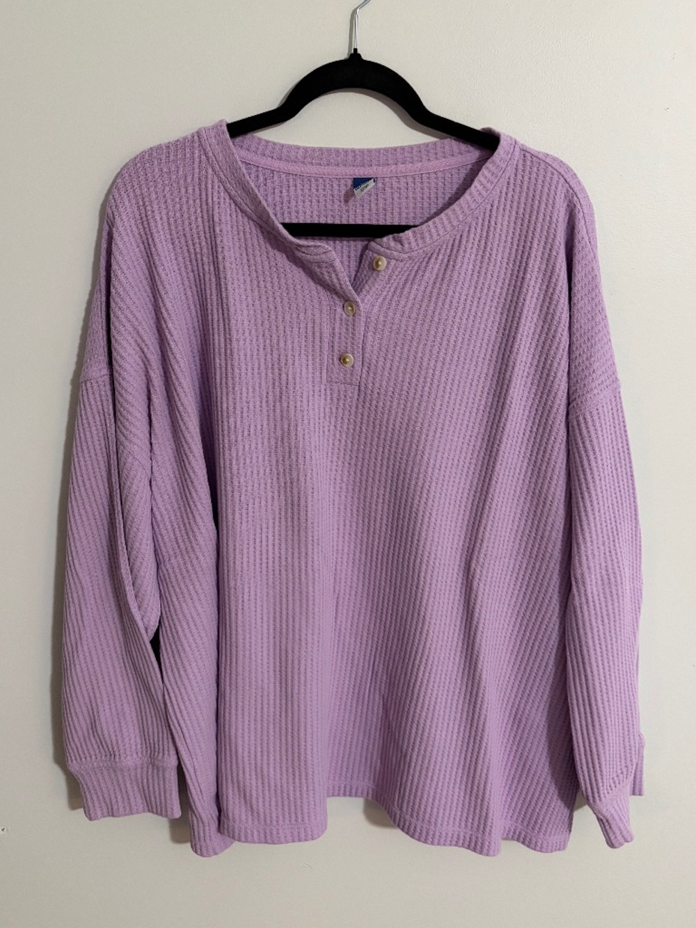 Old Navy waffle long sleeve pajama shirt